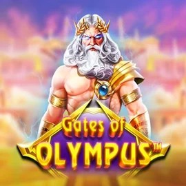 Gates of Olympus online game logo by Pragmatic Play on spinssharkcasino.uk