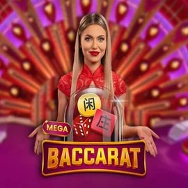 Mega Baccarat logo by Pragmatic Play Spinshark Casino