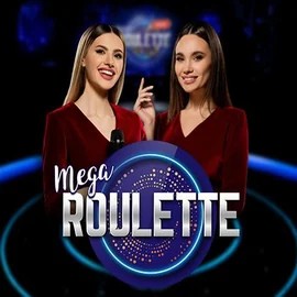 Mega Roulette game by Pragmatic Play – logo hosted on Spinshark Casino