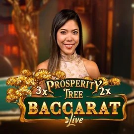Prosperity Tree Baccarat slot visual from Evolution available on spinssharkcasino.uk